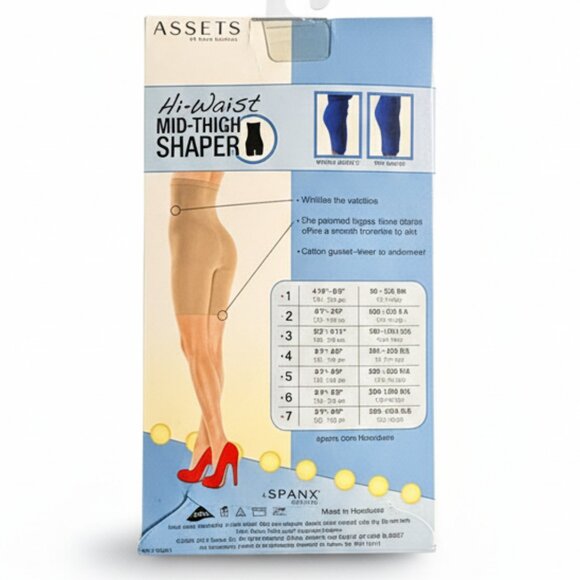 NEW ASSETS by Sara Blakely Hi-Waist Mid-Thigh Shaper Total Waist Control - Picture 2 of 3